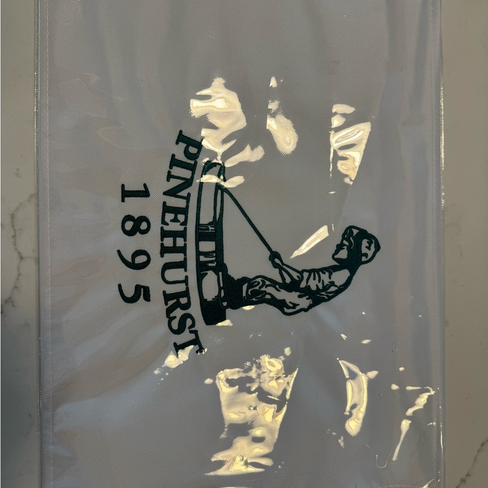 Pinehurst White Golf Flag